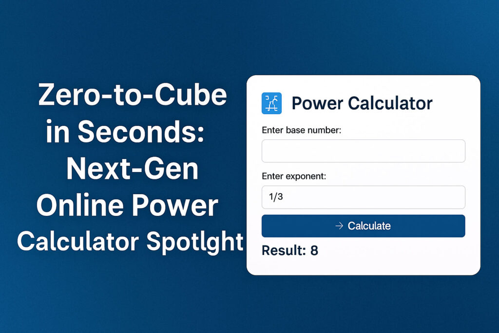 Next‑Gen Online Power Calculator Spotlight
