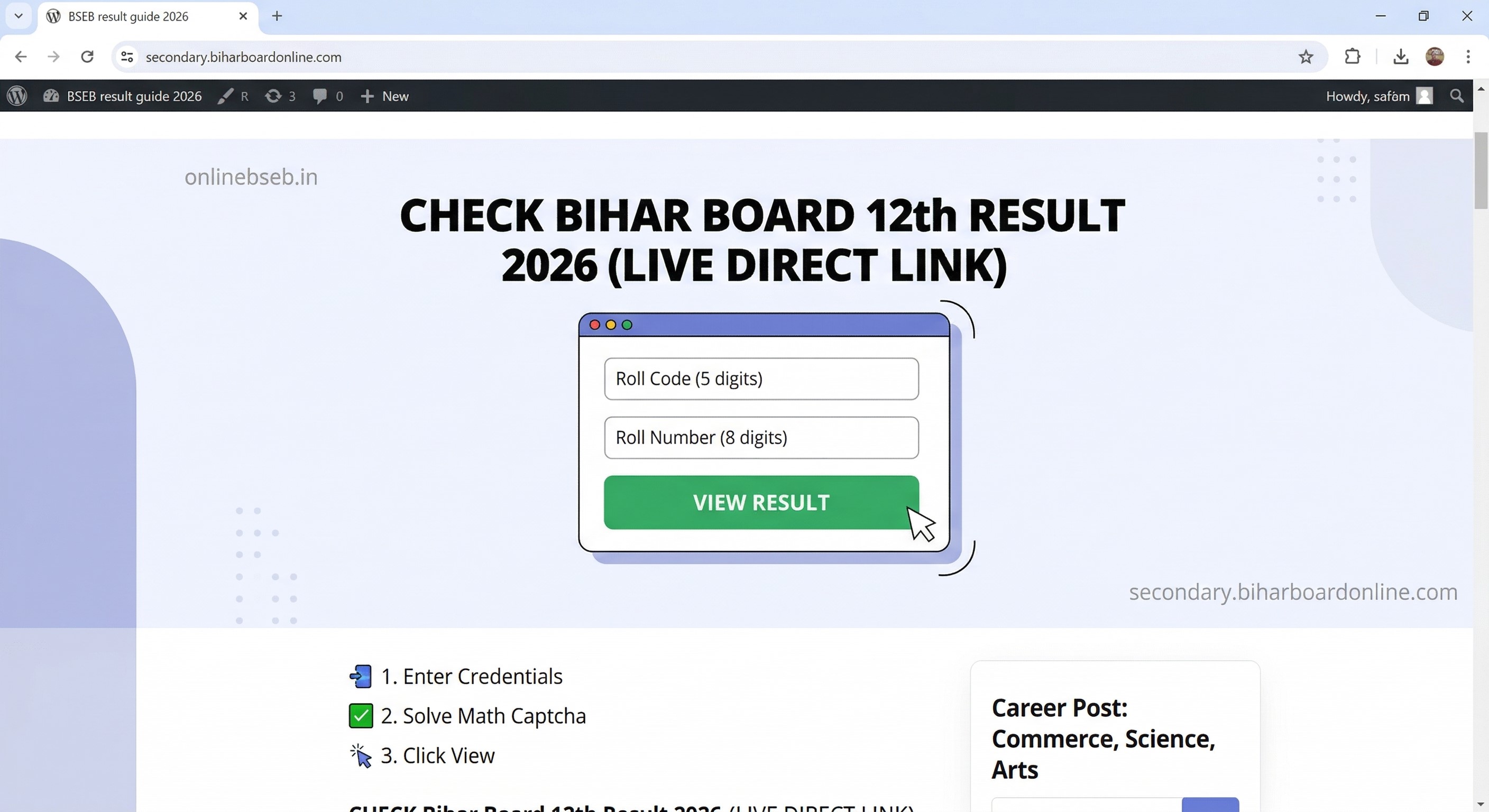 Bihar Board 12th